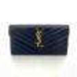 Saint Laurent Cassandra Large Flap Wallet Long YSL Monogram Quilted Leather 372264 SAINTLAURENT