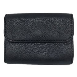 Chloé Chloe Small Trifold Wallet Grained Leather Alphabet Black Bi-fold Chlo?