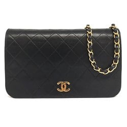 Chanel Matelasse Single Chain Shoulder Bag Lambskin Flap Coco Mark Push Lock No.6 CHANEL