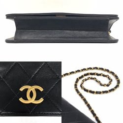 Chanel Matelasse Single Chain Shoulder Bag Lambskin Flap Coco Mark Push Lock No.6 CHANEL