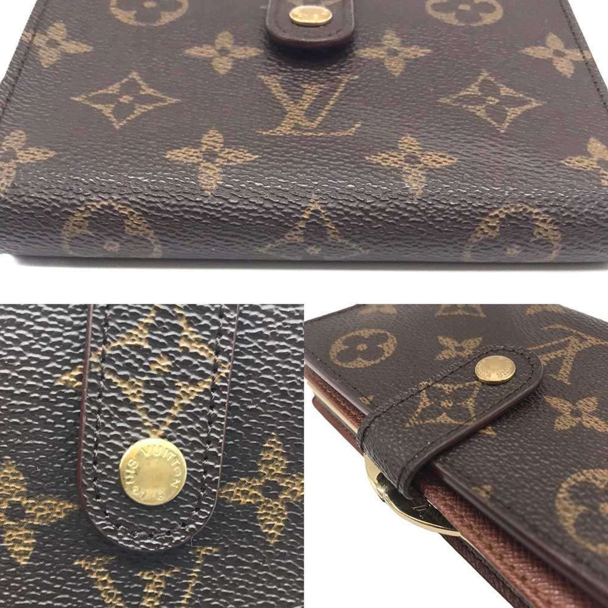 Louis Vuitton Porte Monnaie Biennois Monogram Wallet M61663 Brown LOUIS VUITTON