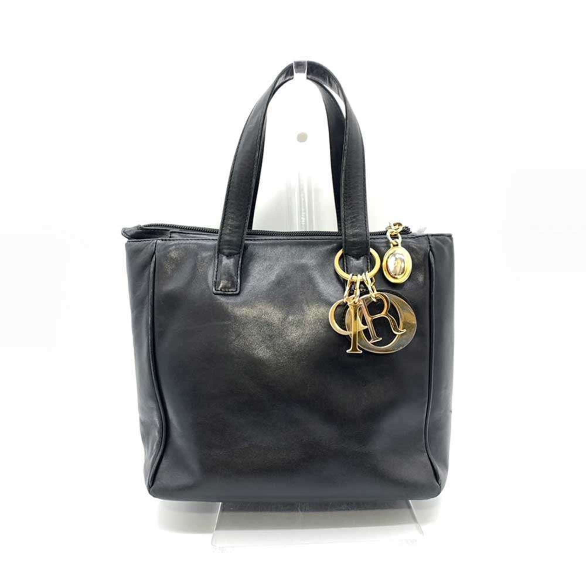 Christian Dior handbag in black leather