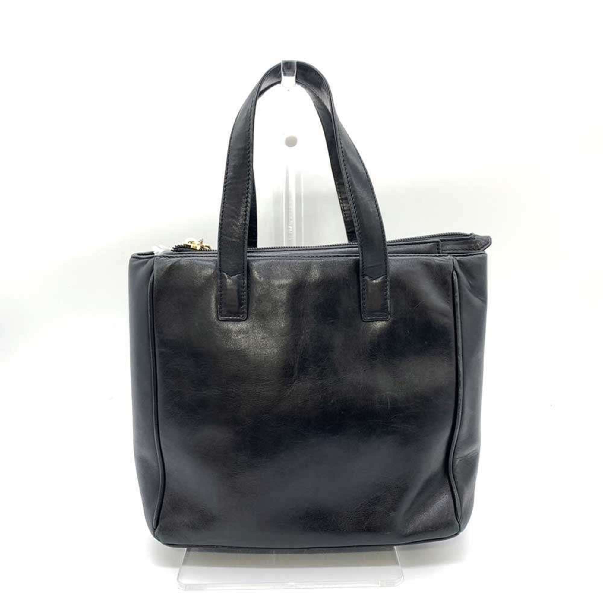 Christian Dior handbag in black leather