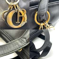 Christian Dior handbag in black leather