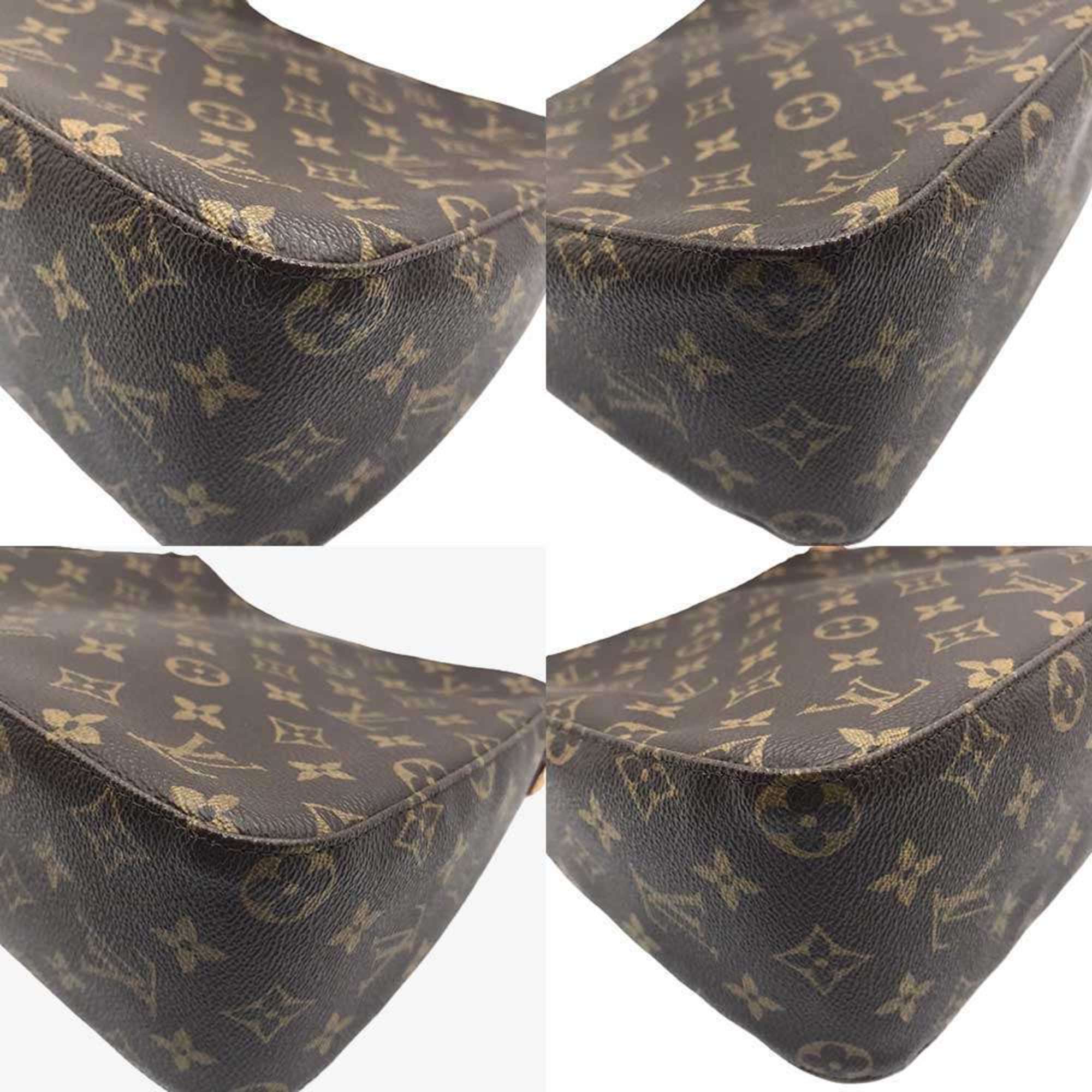 Louis Vuitton Looping MM Monogram Shoulder Bag Handbag Brown M51146 LOUIS VUITTON A Rank