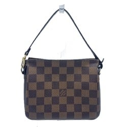 Louis Vuitton Truth Makeup Pouch Damier Canvas Brown Handbag N51982 Women's LOUIS VUITTON