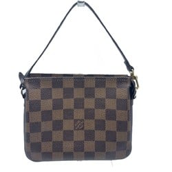 Louis Vuitton Truth Makeup Pouch Damier Canvas Brown Handbag N51982 Women's LOUIS VUITTON