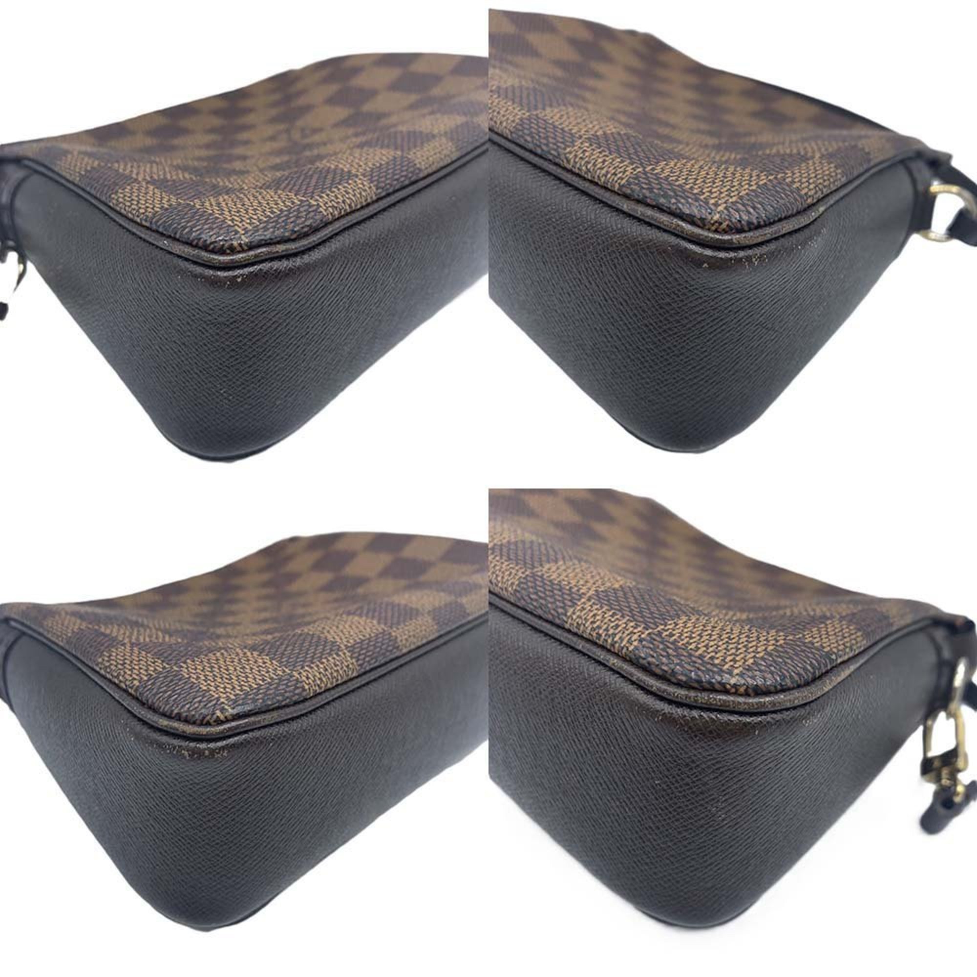 Louis Vuitton Truth Makeup Pouch Damier Canvas Brown Handbag N51982 Women's LOUIS VUITTON