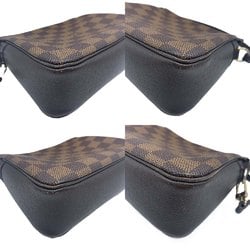 Louis Vuitton Truth Makeup Pouch Damier Canvas Brown Handbag N51982 Women's LOUIS VUITTON