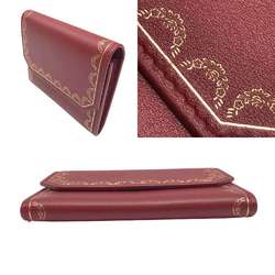 Cartier Multi Wallet Garland de Calf Leather Bordeaux L3001752 CARTIER