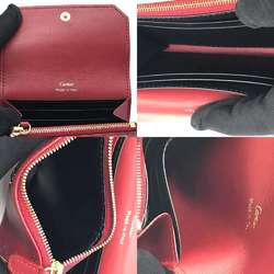 Cartier Multi Wallet Garland de Calf Leather Bordeaux L3001752 CARTIER