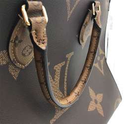 Louis Vuitton On the Go MM Tote Bag Monogram Reverse M45321 Brown LOUIS VUITTON A Rank