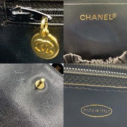 Chanel Vanity Caviar Skin Handbag Shoulder Bag Black No. 3