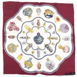 Hermes Carré 40 Qu importe le flacon Silk scarf Red HERMES