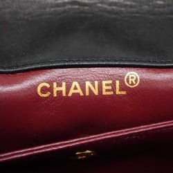 Chanel Shoulder Bag Matelasse Lambskin Black Women's