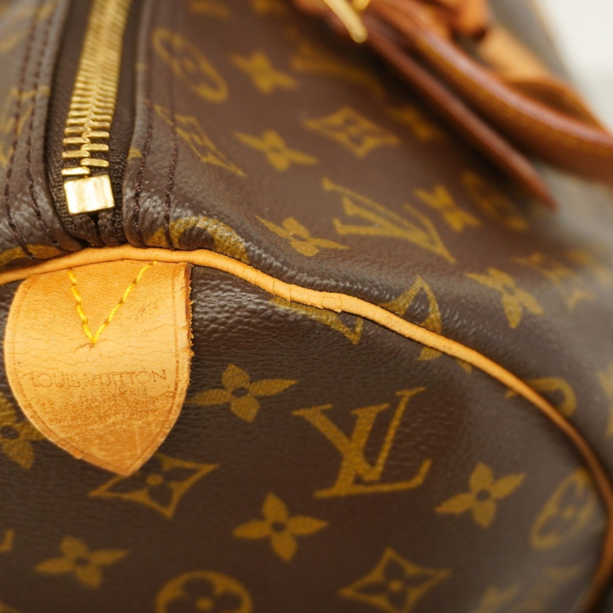 Louis Vuitton Boston Bag Monogram Keepall 45 M41428 Brown Men's Women's