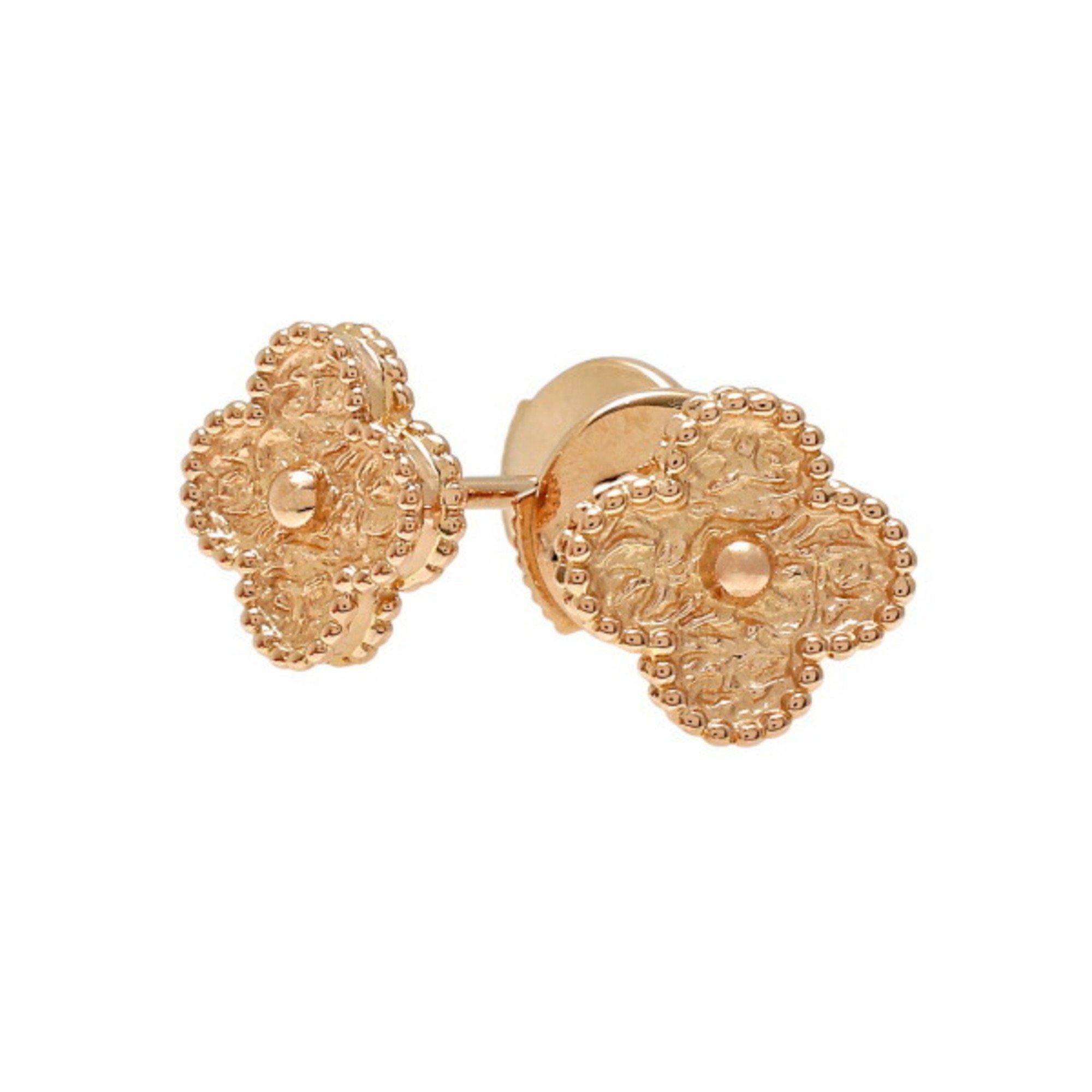 Van Cleef & Arpels Sweet Alhambra 18K Rose Gold Earrings