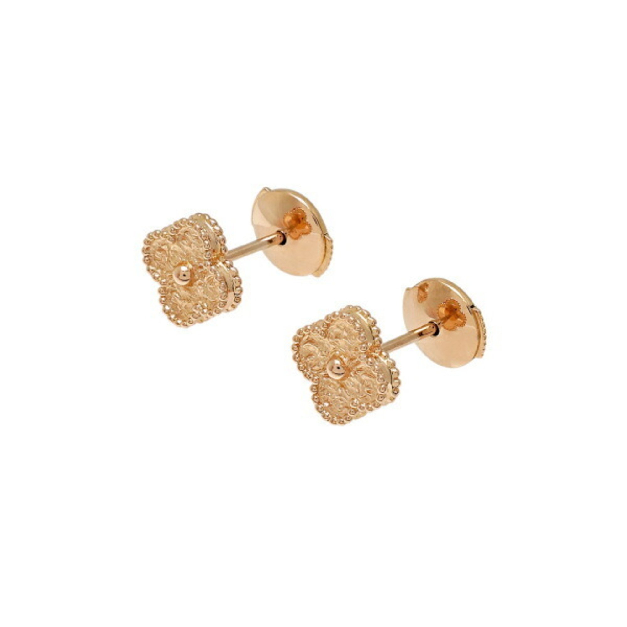 Van Cleef & Arpels Sweet Alhambra 18K Rose Gold Earrings