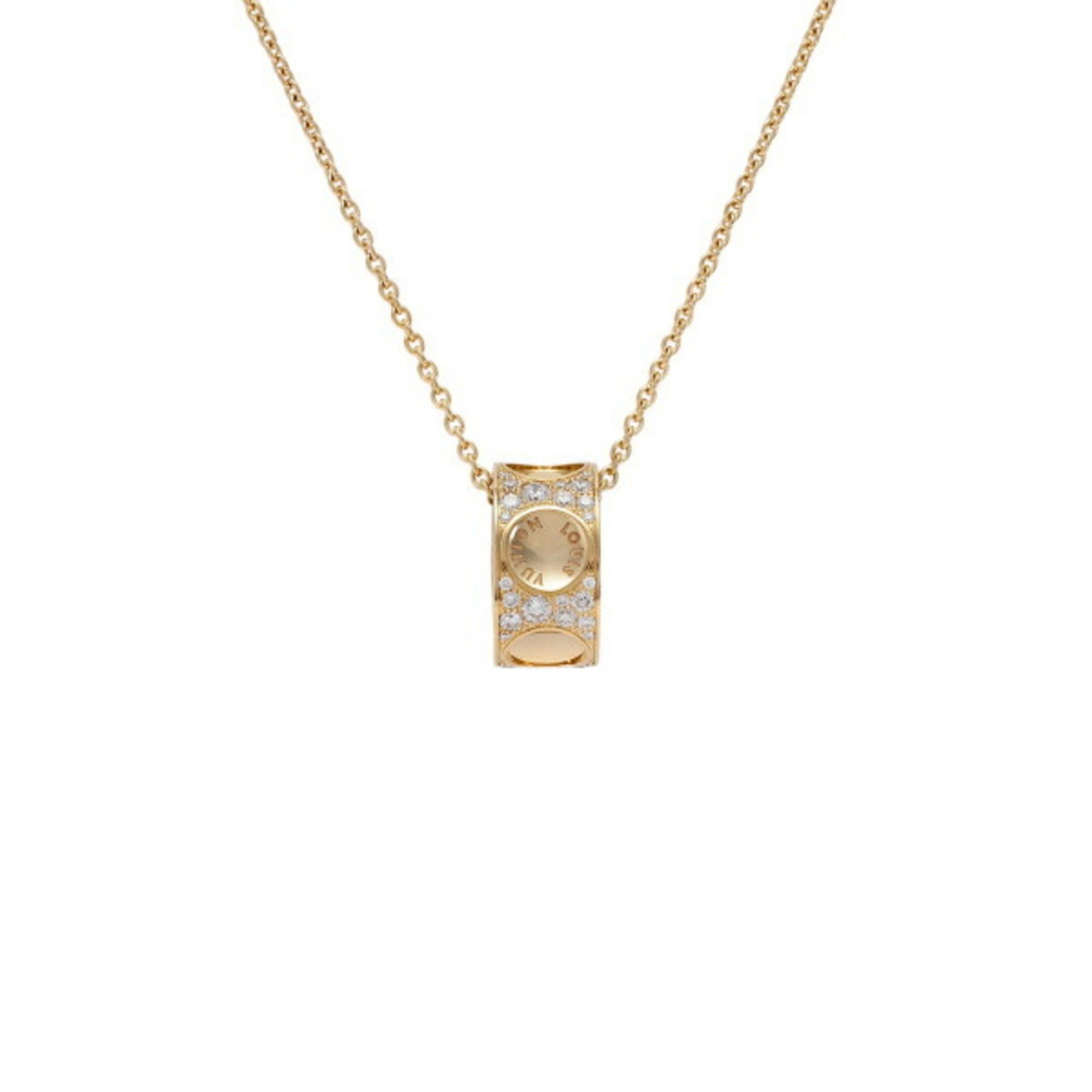 Louis Vuitton Pendant Empreinte GM K18YG Yellow Gold Necklace