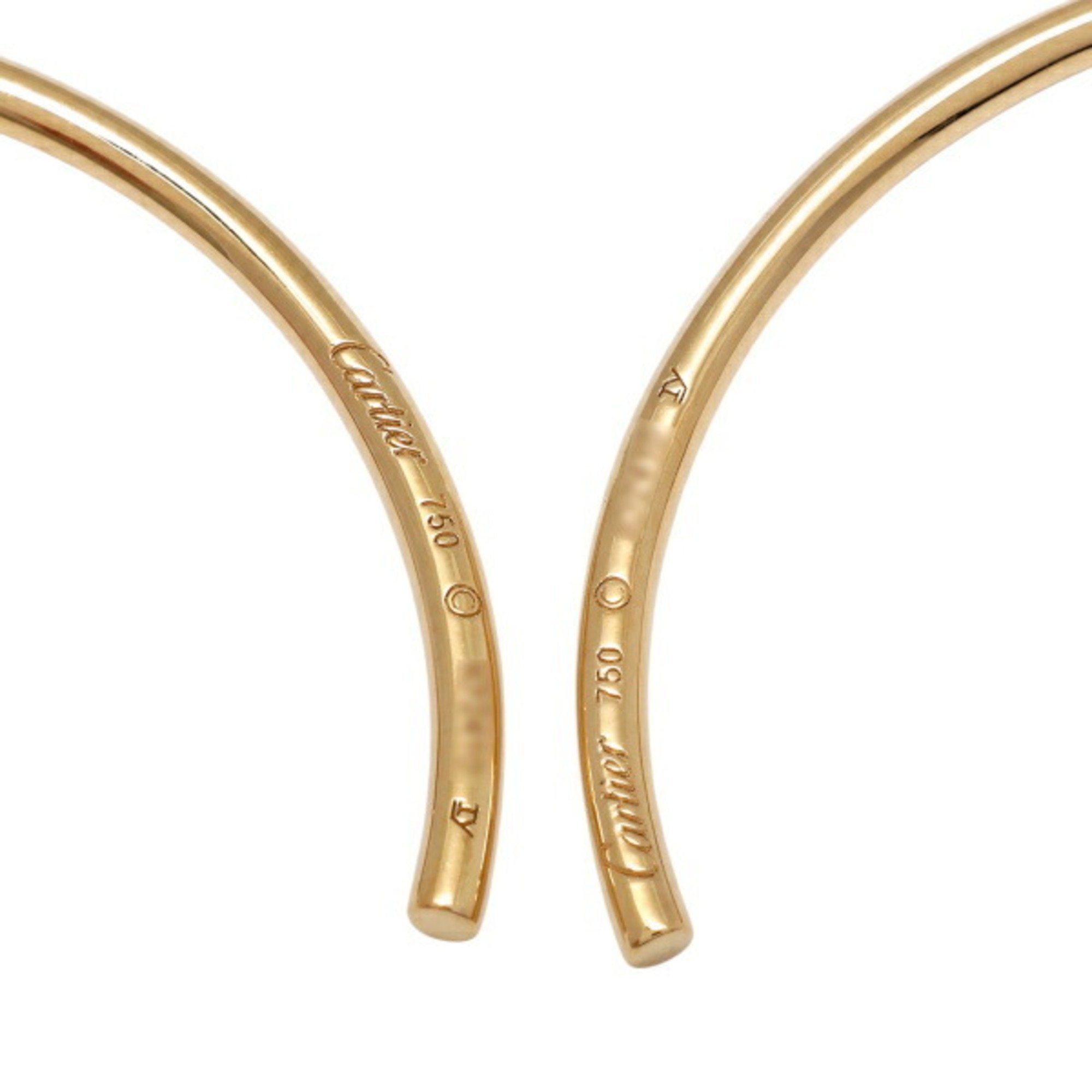 Cartier Entrelacé K18YG Yellow Gold Earrings