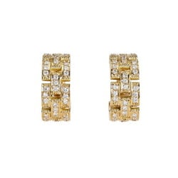 Cartier Maillon Panthere K18YG Yellow Gold Earrings