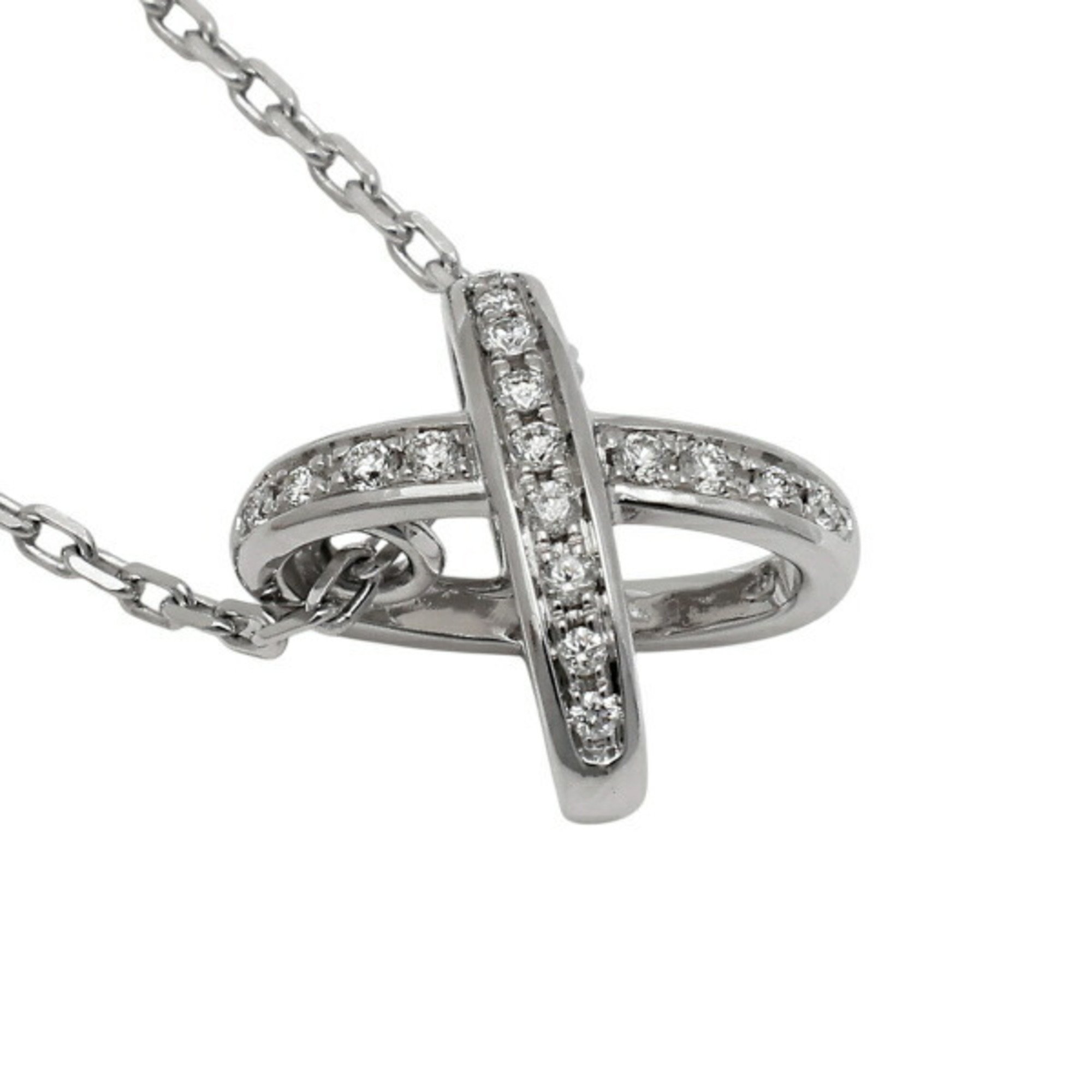 Chaumet Lien Jeu Deux K18WG White Gold Necklace