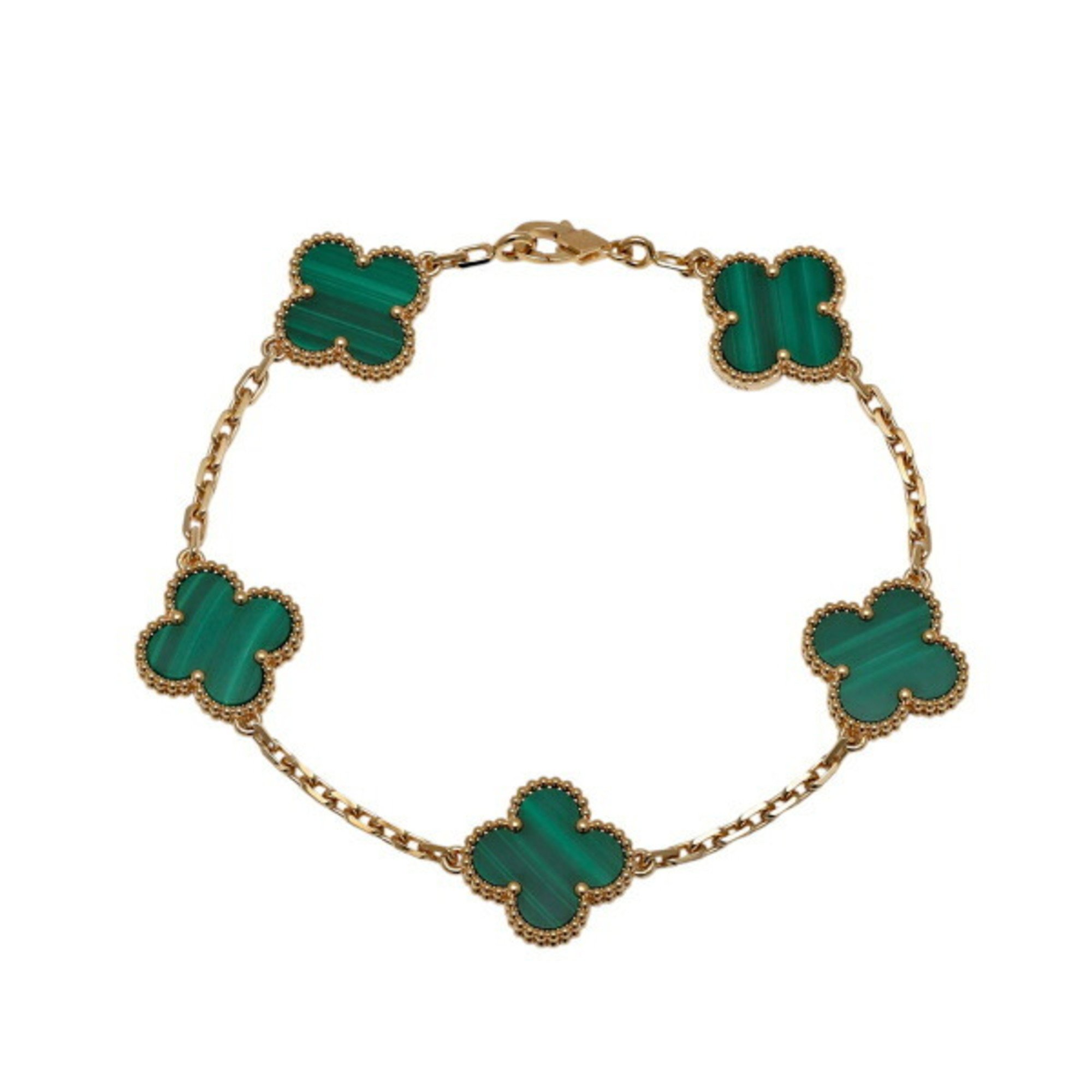 Van Cleef & Arpels Alhambra 5 motif K18YG yellow gold bracelet