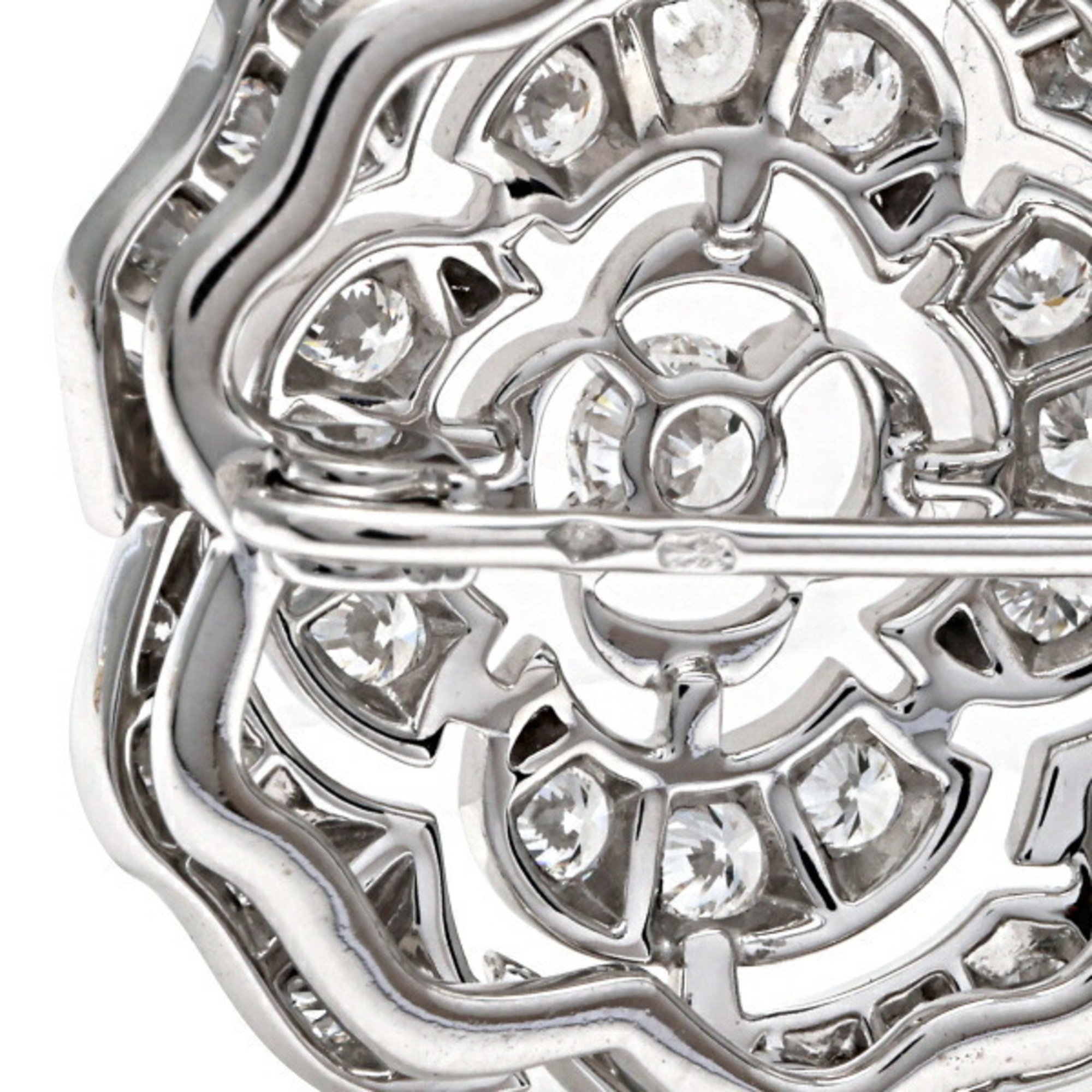 Chanel Camellia K18WG White Gold Brooch