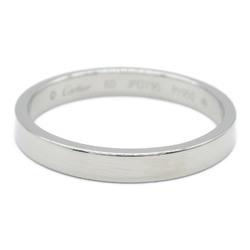 CARTIER C de Cartier Wedding Ring Rings Pt950 Platinum Men's Women's Silver