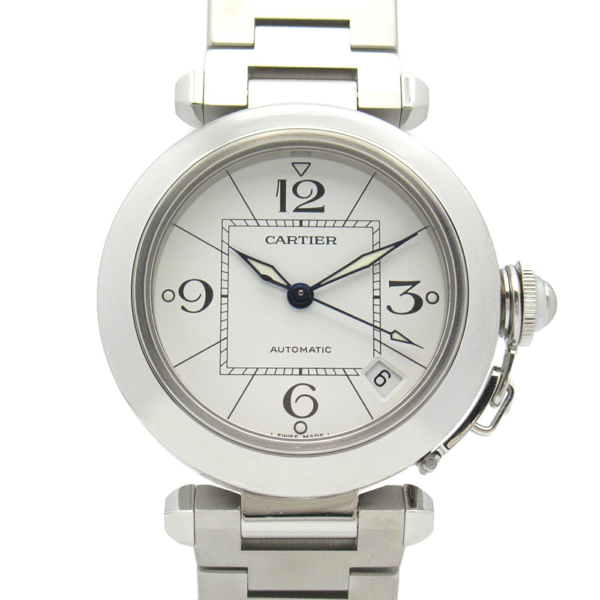 Cartier Pasha C Watch Stainless Steel Boys White W31074M7