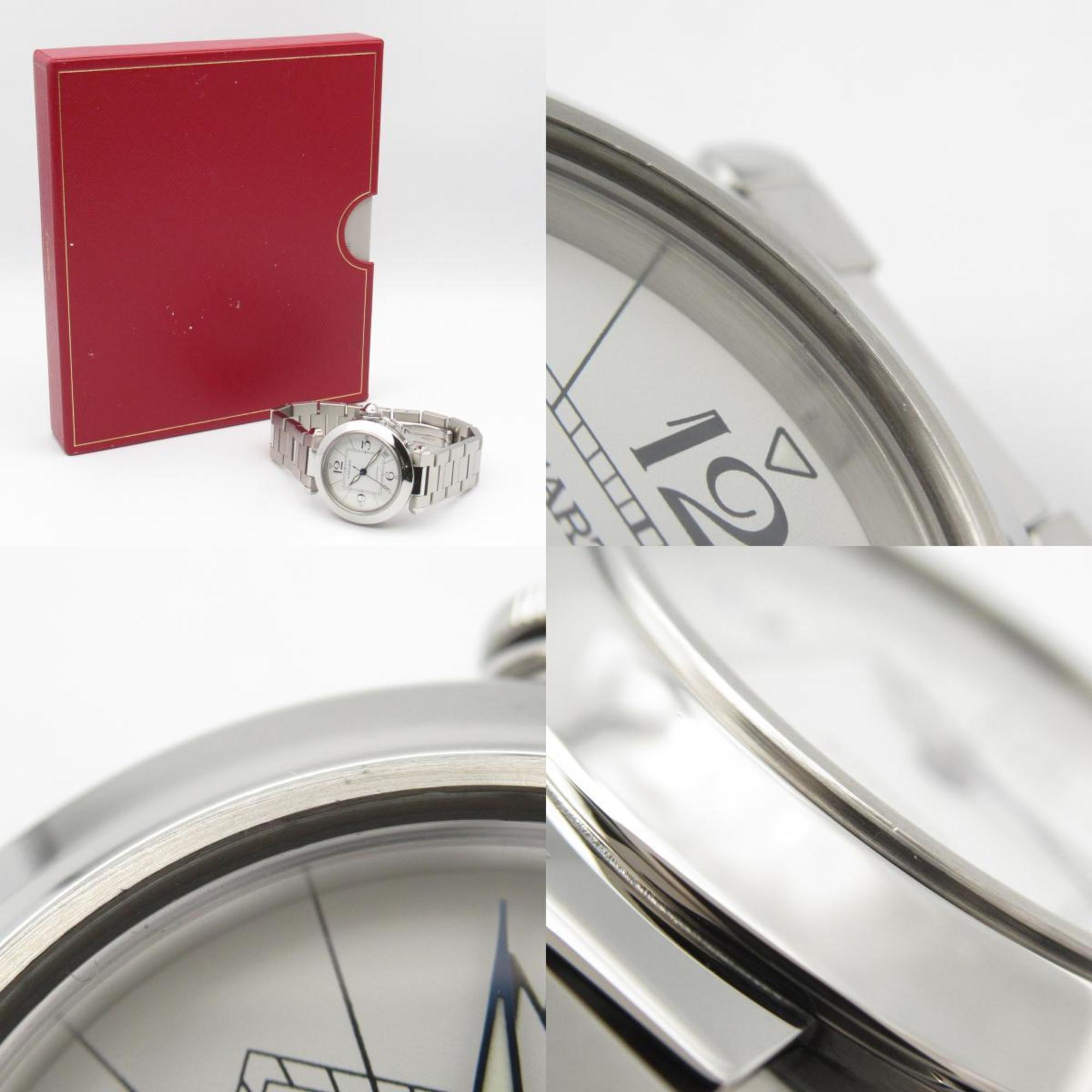 Cartier Pasha C Watch Stainless Steel Boys White W31074M7