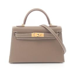 Hermes HERMES Kelly 2 Shoulder Bag Epsom Leather Women's Brown