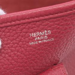 Hermes HERMES Evelyn 3 Trois GM Shoulder Bag Taurillon Clemence Women's Red