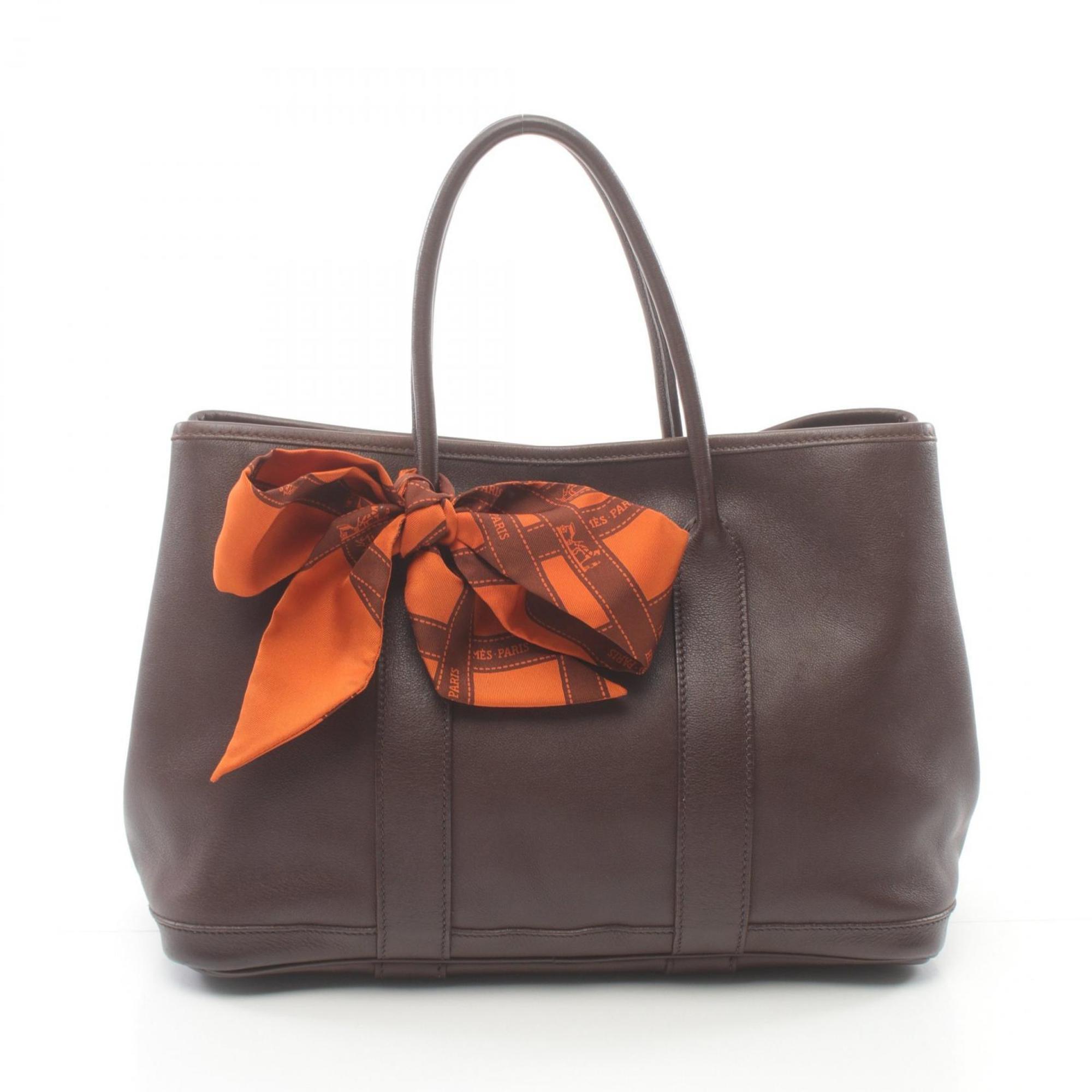 Hermes HERMES Garden Twilly TPM Tote Bag Swift Leather Women's Brown