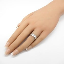 Cartier Love Ring Half Diamond K18WG (White Gold) Ladies Clear