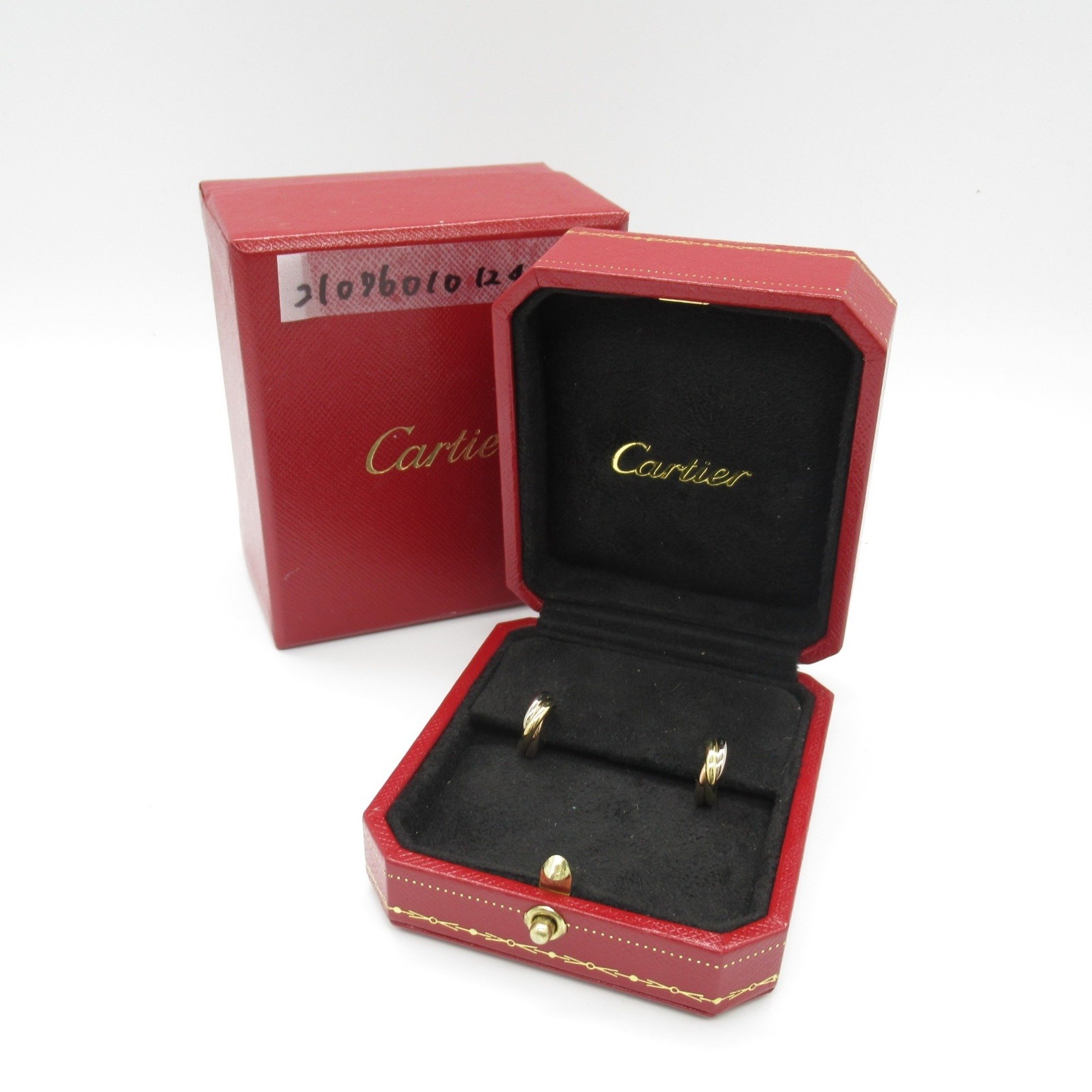 Cartier Trinity Earrings, K18 (yellow gold), K18WG (white (pink ladies, gold, B8017100