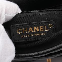 CHANEL Small Matelasse Shoulder Bag Caviar Skin (Grained Calf) Women's Black AS3652