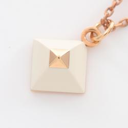 Hermes HERMES Medor Cupidon Necklace GP (Gold Plated) Women's Gold White