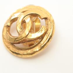 CHANEL Coco Mark Earrings GP (Gold Plated) Women's Gold