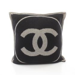 CHANEL Coco Mark Wool Cashmere Men's Women's Black Grey