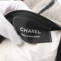 CHANEL Coco Mark Wool Cashmere Men's Women's Black Grey