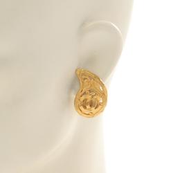 CHANEL Coco Mark Earrings GP (Gold Plated) Women's Gold 95 A