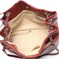 CHANEL Shoulder Bag Leather Grained Calfskin Women's Red