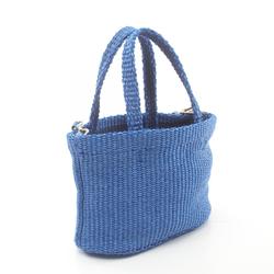 Jimmy Choo Beach Tote Handbag Bag Raffia Women's Blue