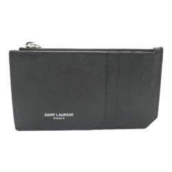 Saint Laurent SAINT LAURENT Coin Card Holder Wallet/Coin Case Wallet Leather Men's Women's Black