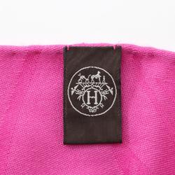 Hermes New Libris Scarf/Scarf Stole Silk Cashmere Women's Pink