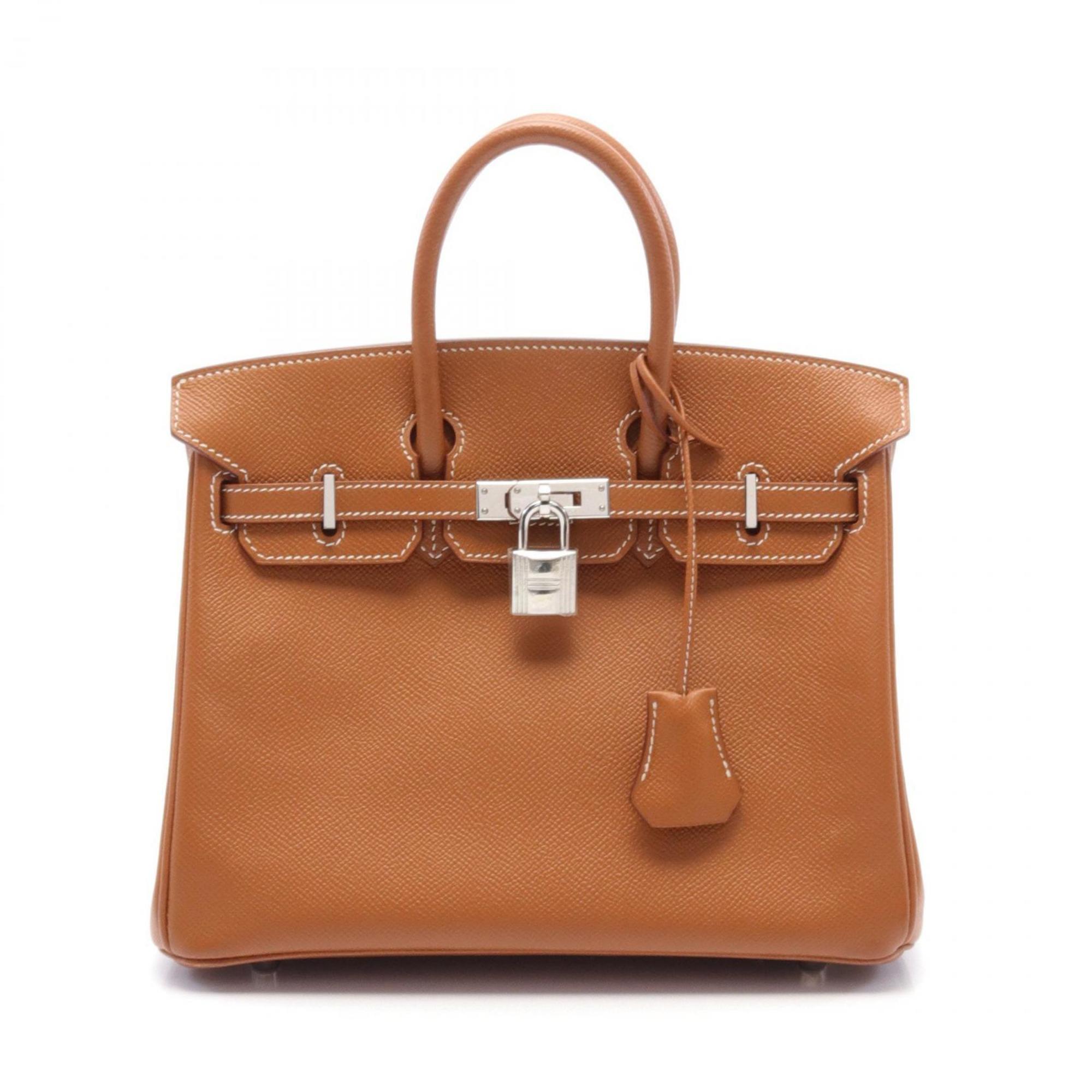 Hermes HERMES Birkin 25 Handbag Bag Epsom Leather Women's Brown