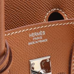 Hermes HERMES Birkin 25 Handbag Bag Epsom Leather Women's Brown