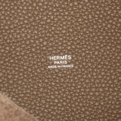 Hermes HERMES Picotin Lock MM Handbag Bag Taurillon Clemence Women's Brown 060991CK