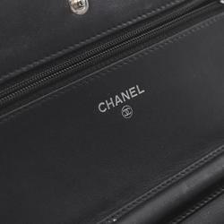 CHANEL Coco Mark Shoulder Bag Caviar Skin (Grained Calf) Women's Black 8654